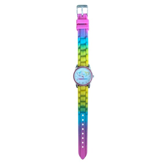 Vintage Paul Frank Monkey Watch Rainbow Silicone Band Unisex Paul012 New Battery - Picture 2 of 6